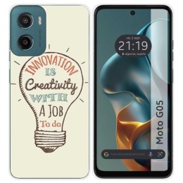Funda Silicona para Motorola Moto G05 / E15 diseño Creativity Dibujos