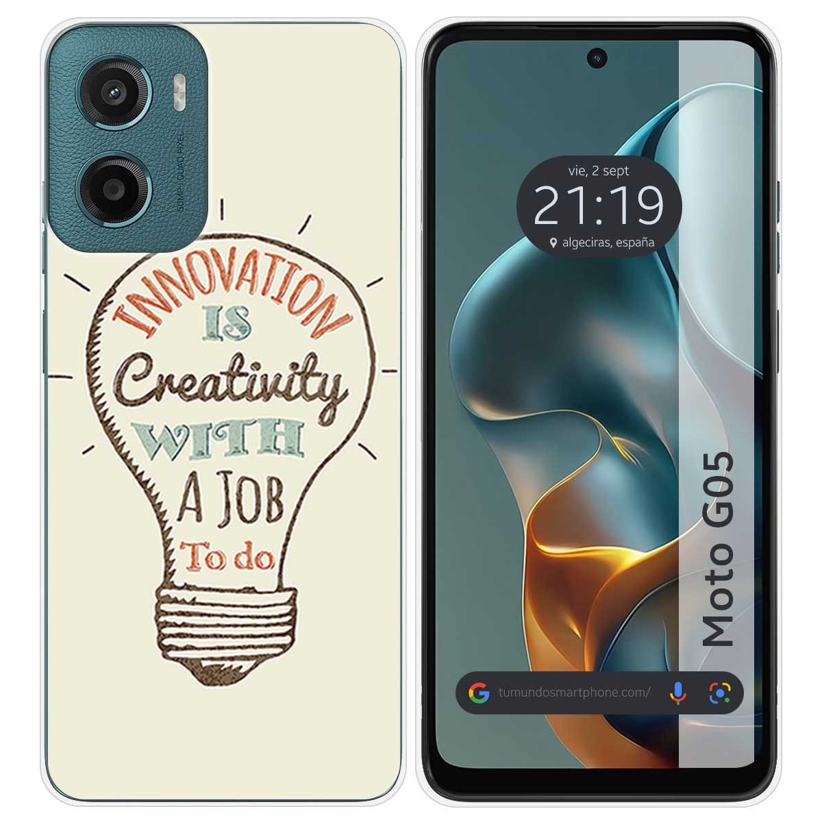 Funda Silicona para Motorola Moto G05 / E15 diseño Creativity Dibujos