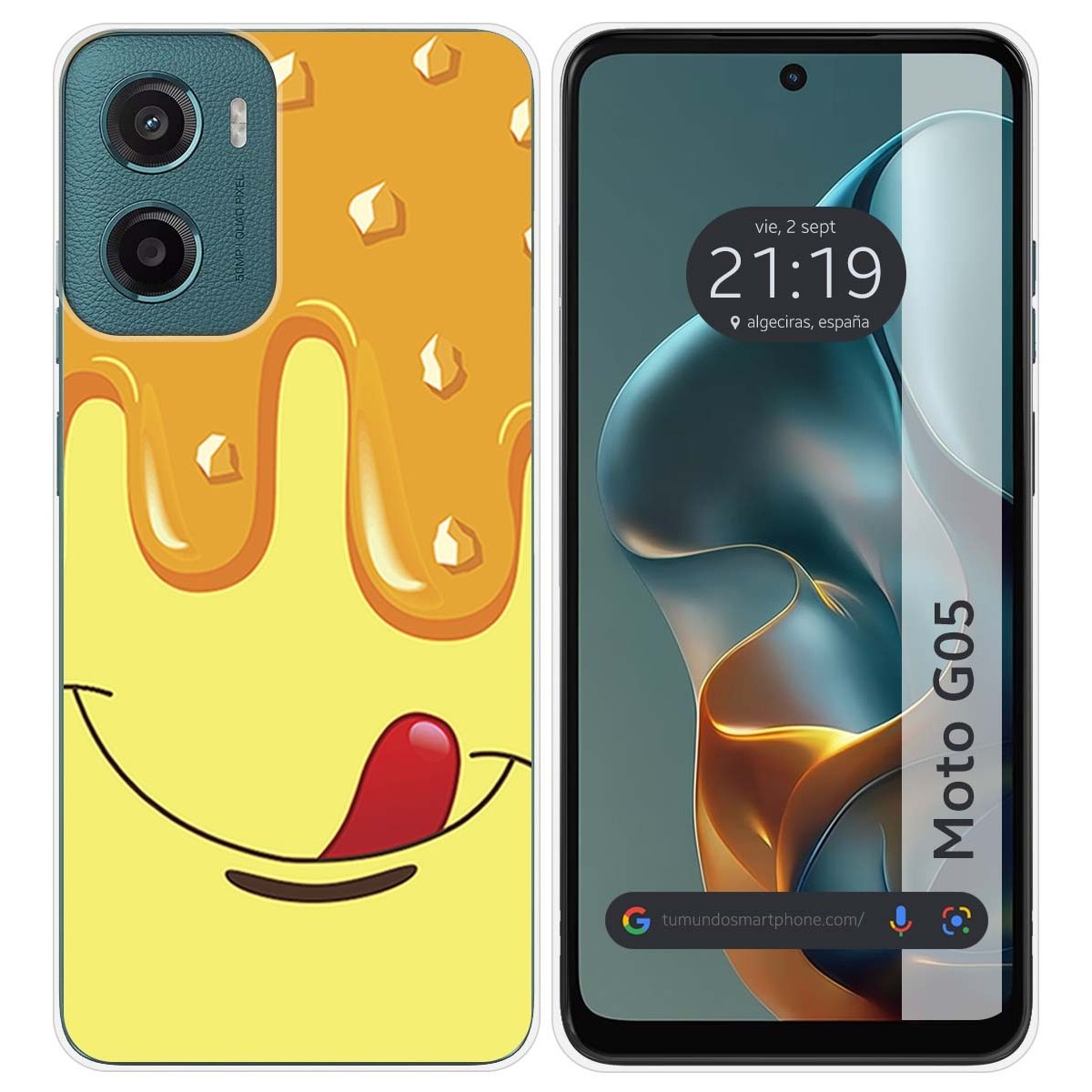 Funda Silicona para Motorola Moto G05 / E15 diseño Helado Vainilla Dibujos