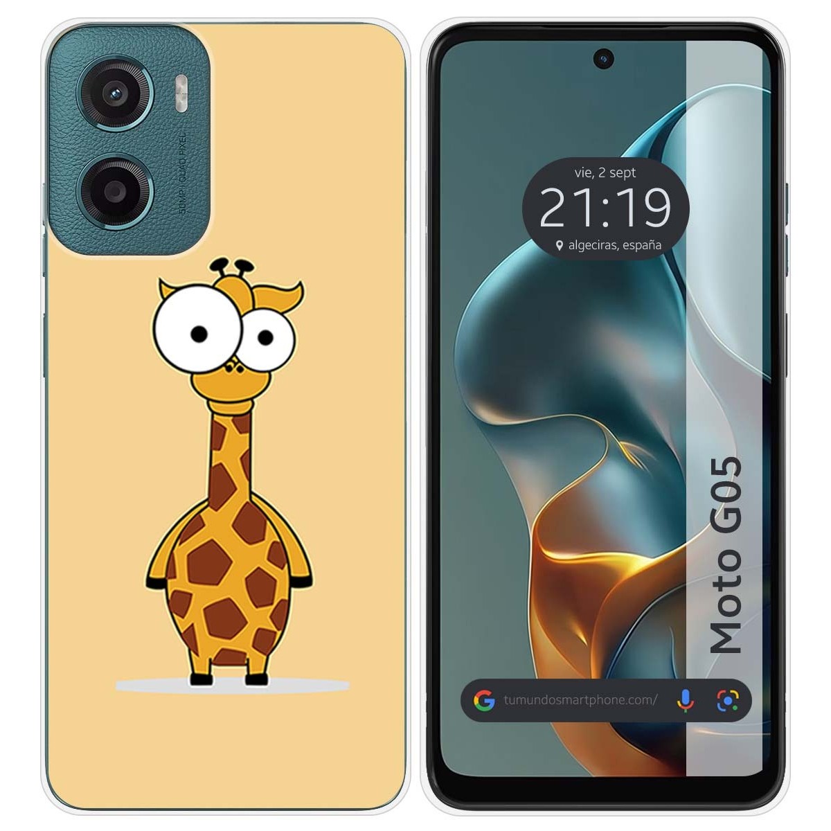 Funda Silicona para Motorola Moto G05 / E15 diseño Jirafa Dibujos
