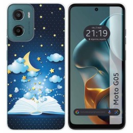 Funda Silicona para Motorola Moto G05 / E15 diseño Libro Cuentos Dibujos