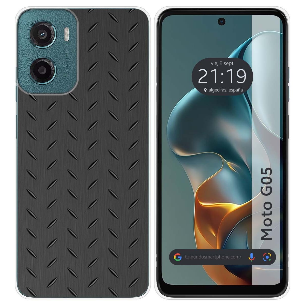 Funda Silicona para Motorola Moto G05 / E15 diseño Metal Dibujos