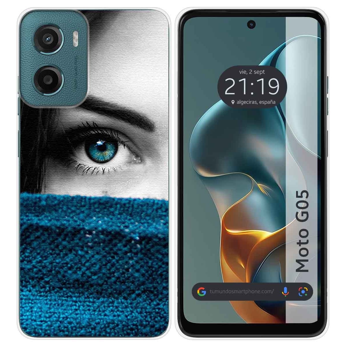 Funda Silicona para Motorola Moto G05 / E15 diseño Ojo Dibujos