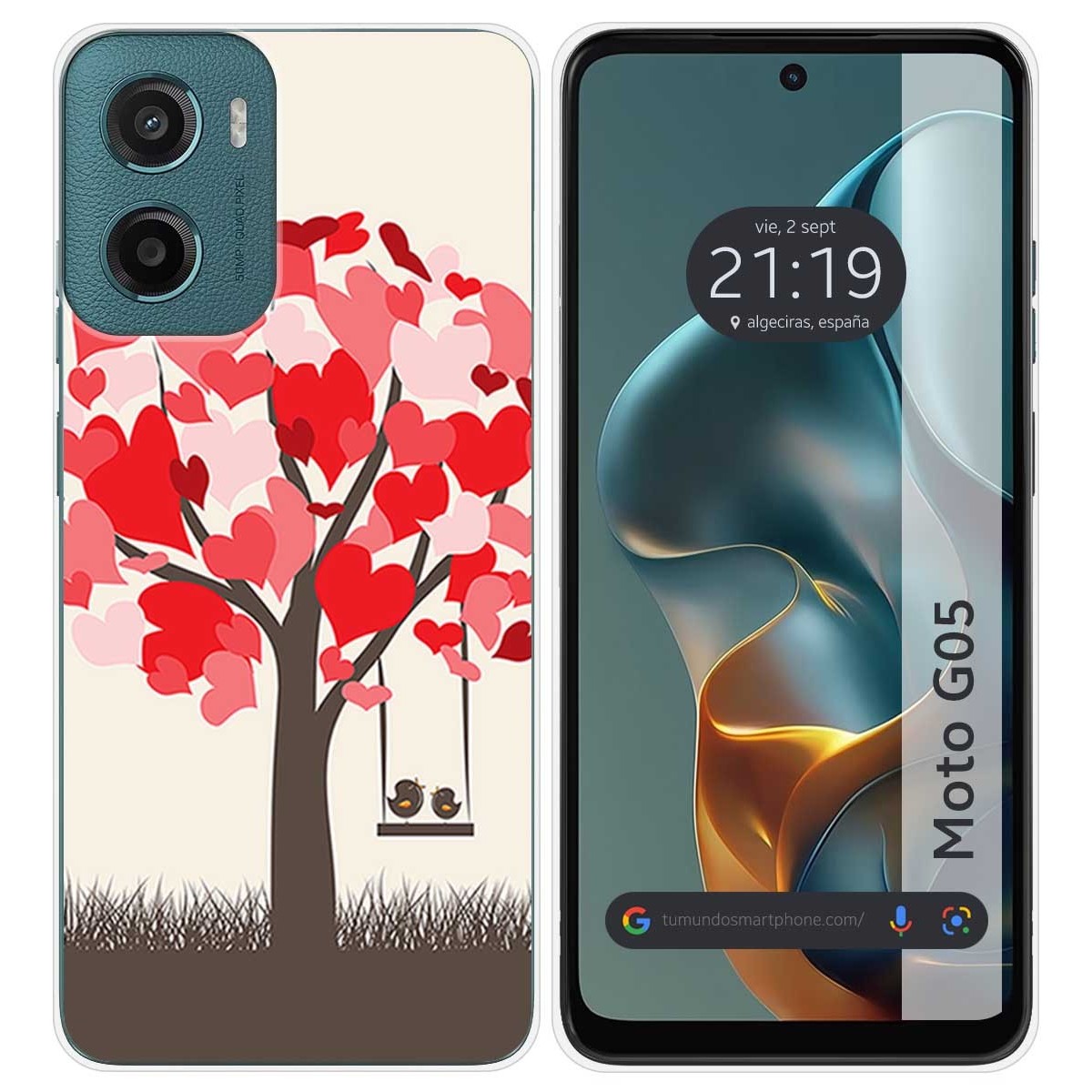 Funda Silicona para Motorola Moto G05 / E15 diseño Pajaritos Dibujos