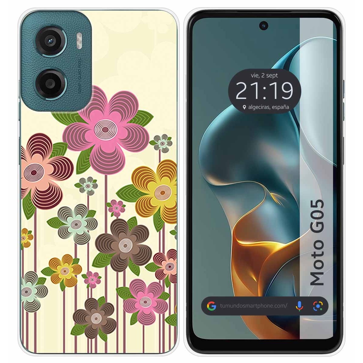 Funda Silicona para Motorola Moto G05 / E15 diseño Primavera En Flor Dibujos