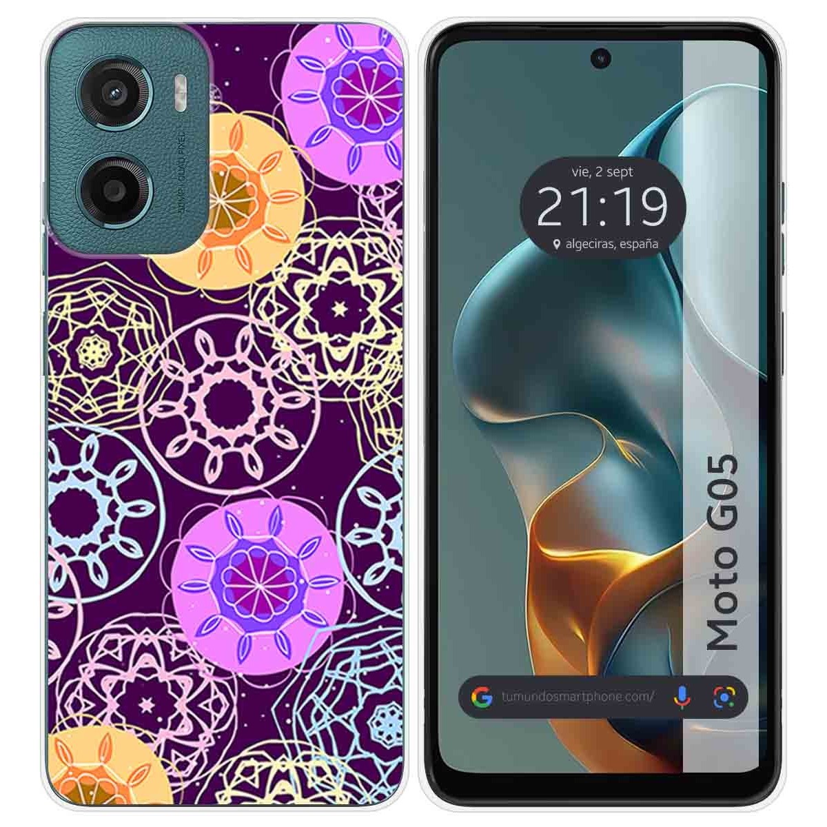 Funda Silicona para Motorola Moto G05 / E15 diseño Radial Dibujos
