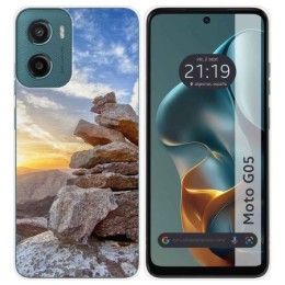 Funda Silicona para Motorola Moto G05 / E15 diseño Sunset Dibujos