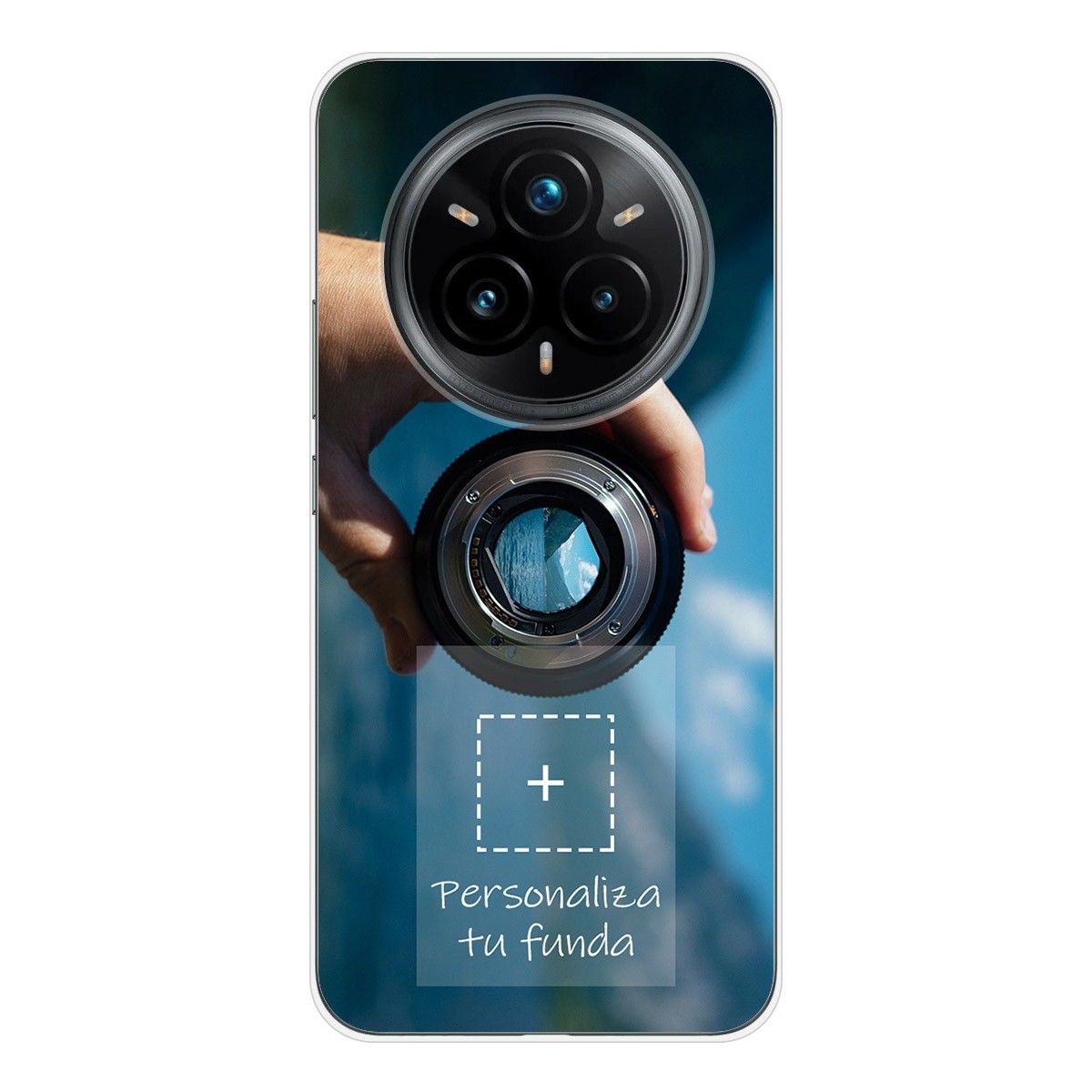 Personaliza tu Funda Silicona Gel Tpu Transparente con tu Fotografia para Realme 14 Pro 5G Dibujo Personalizada