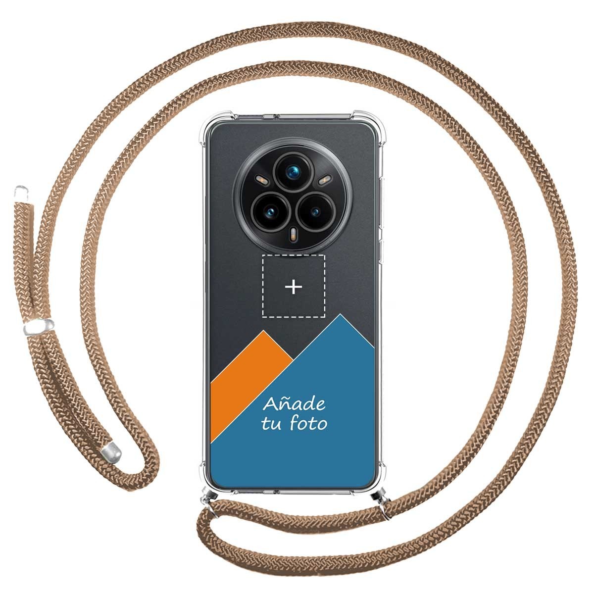 Personaliza tu Funda Colgante Transparente para Realme 14 Pro 5G con Cordon Camel Dibujo Personalizada