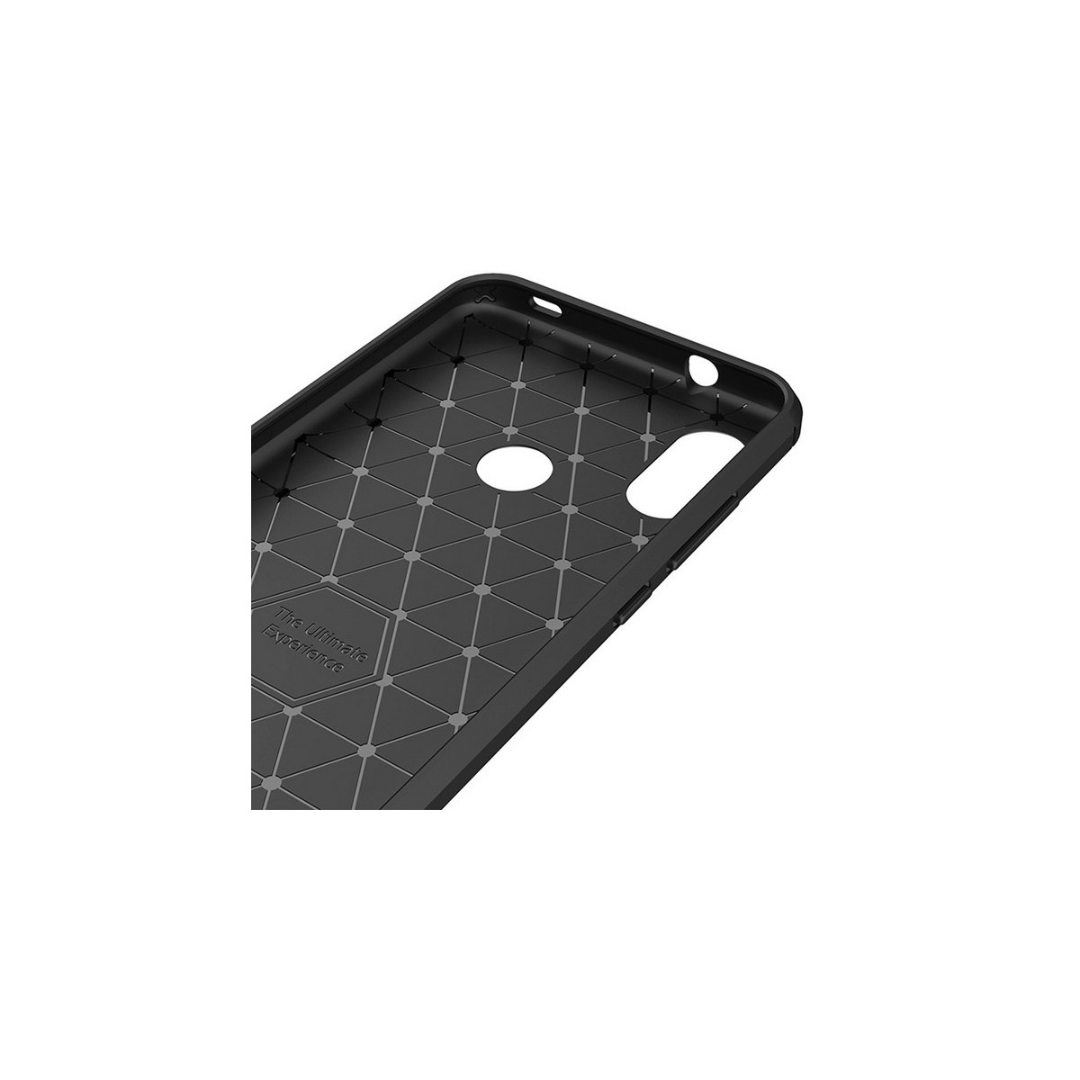 Funda Gel Tpu Tipo Carbon Negra para Xiaomi Redmi 6 Pro / Mi A2 Lite