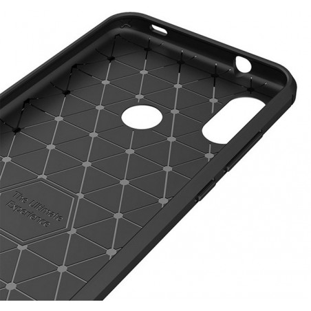 Funda Gel Tpu Tipo Carbon Negra para Xiaomi Redmi 6 Pro / Mi A2 Lite