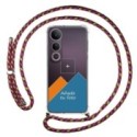 Personaliza tu Funda Colgante Transparente para Vivo V50 Lite 4G / 5G con Cordon Rosa / Dorado Dibujo Personalizada