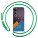 Personaliza tu Funda Colgante Transparente para Vivo V50 Lite 4G / 5G con Cordon Verde Agua Dibujo Personalizada