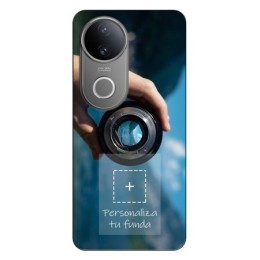 Personaliza tu Funda Silicona Gel Tpu Negra con tu Fotografia para Vivo V50 5G Dibujo Personalizada
