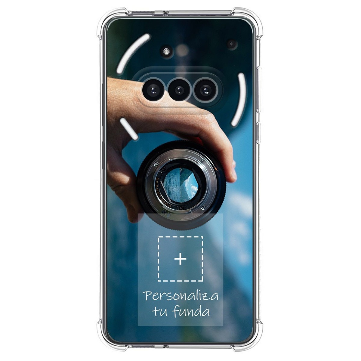Personaliza tu Funda Silicona AntiGolpes Transparente con tu Fotografía para Nothing Phone 3a 5G Dibujo Personalizada