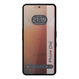 Protector Cristal Templado Completo 5D Full Glue Negro para Nothing Phone 3a 5G Vidrio 2