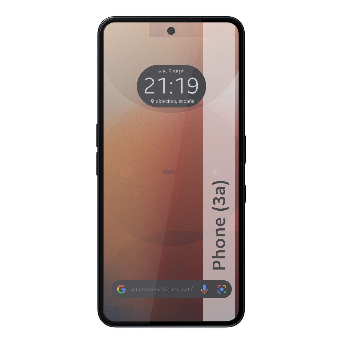 Protector Cristal Templado Completo 5D Full Glue Negro para Nothing Phone 3a 5G Vidrio