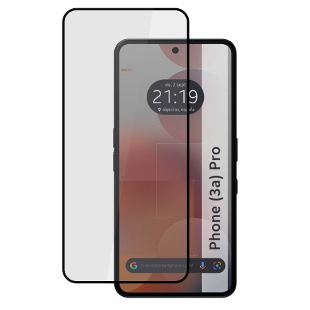 Protector Cristal Templado Completo 5D Full Glue Negro para Nothing Phone 3a Pro 5G Vidrio