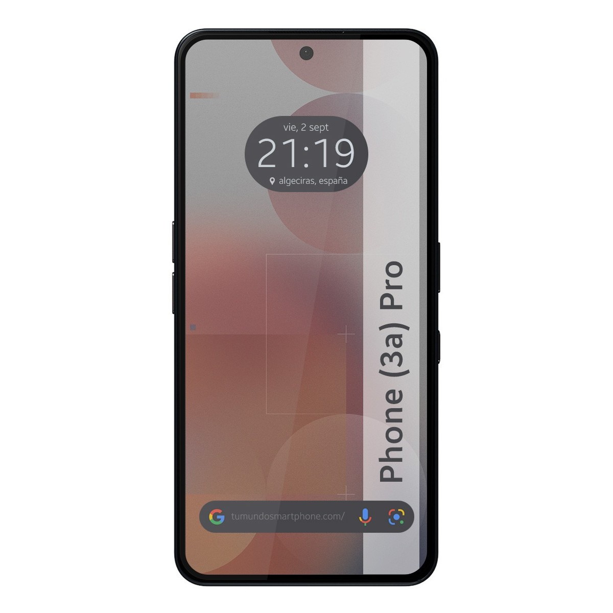 Protector Cristal Templado Completo 5D Full Glue Negro para Nothing Phone 3a Pro 5G Vidrio