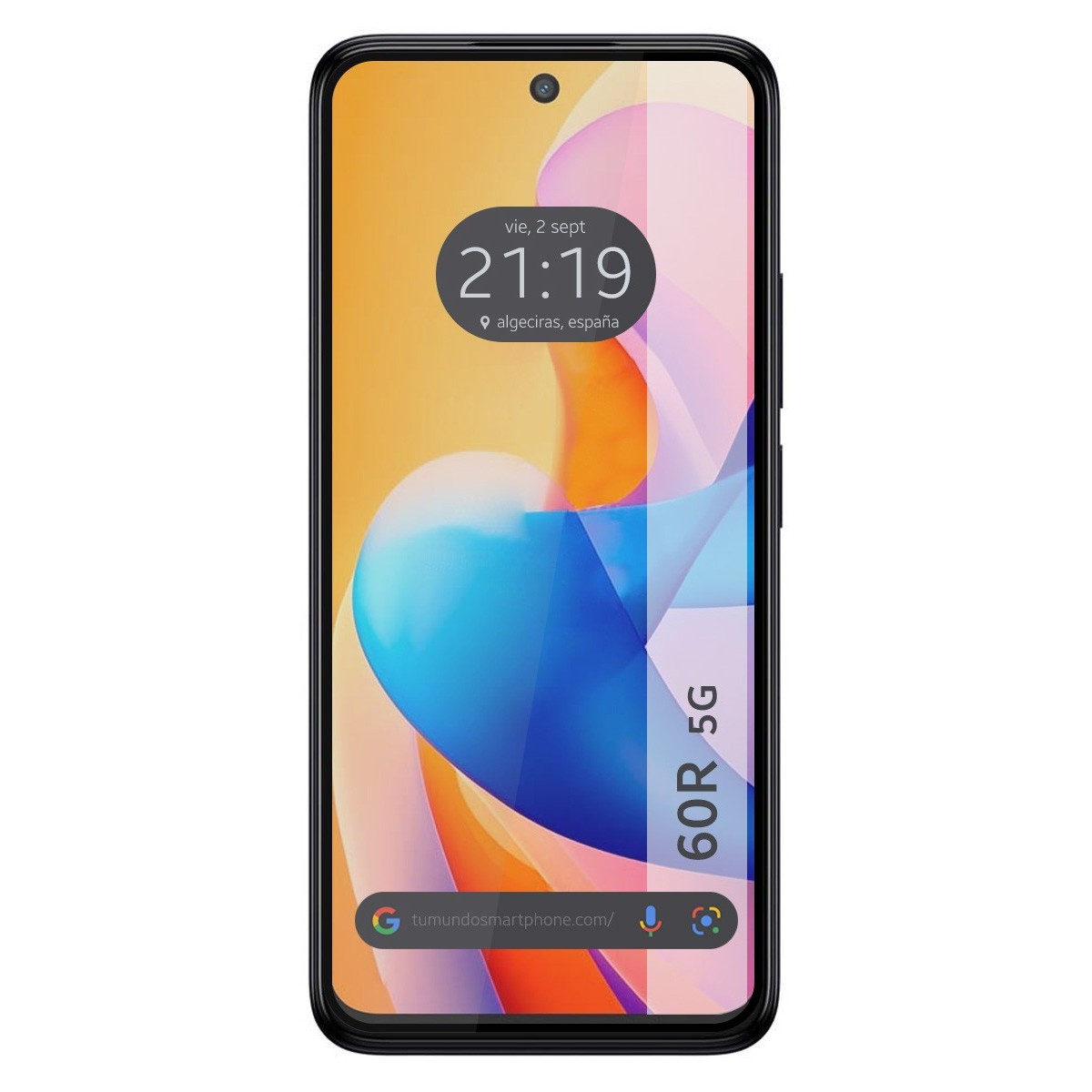 Protector Cristal Templado Completo 5D Full Glue Negro para TCL 60R 5G Vidrio