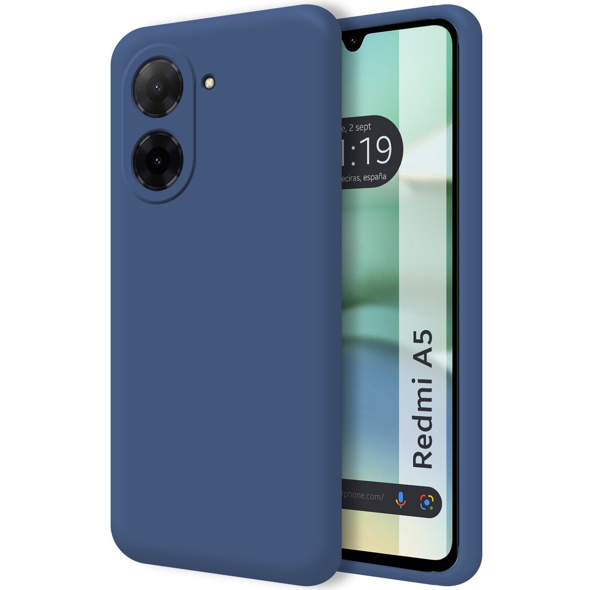 Funda Silicona Líquida Ultra Suave para Xiaomi Redmi A5 color Azul