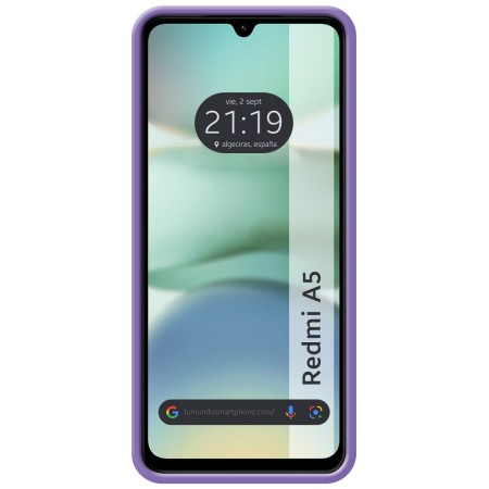 Funda Silicona Líquida Ultra Suave para Xiaomi Redmi A5 color Morada