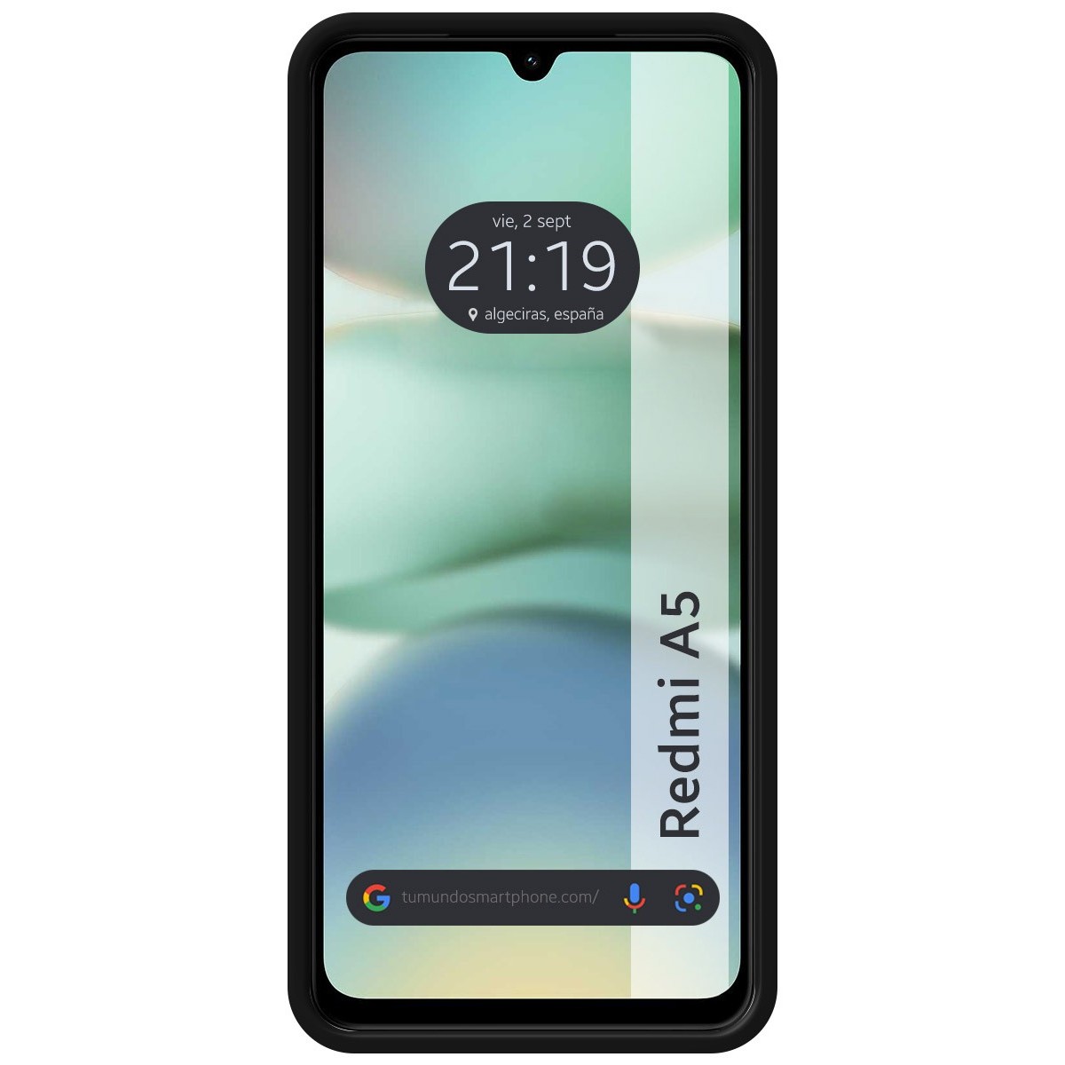 Funda Silicona Líquida Ultra Suave para Xiaomi Redmi A5 color Negra