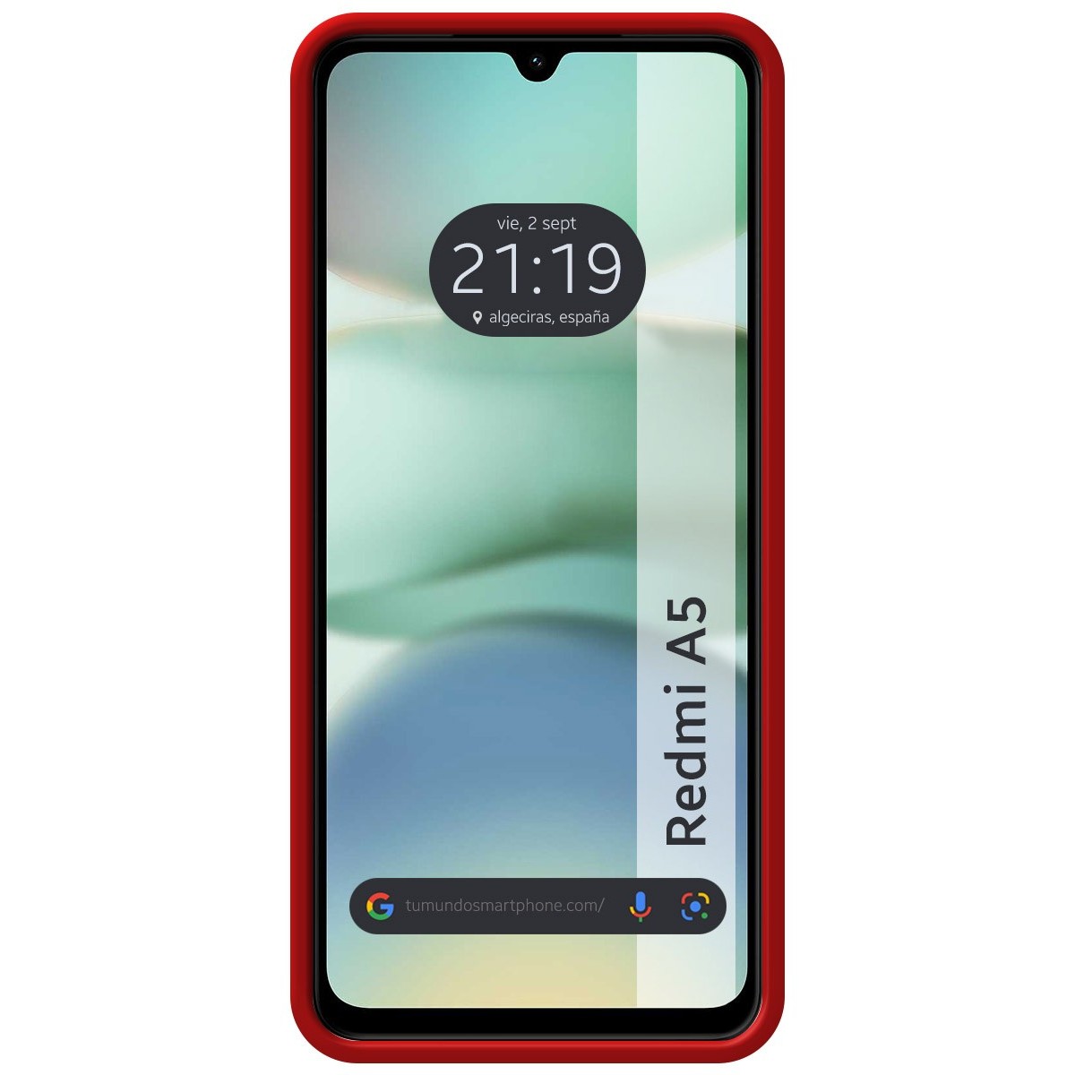 Funda Silicona Líquida Ultra Suave para Xiaomi Redmi A5 color Roja