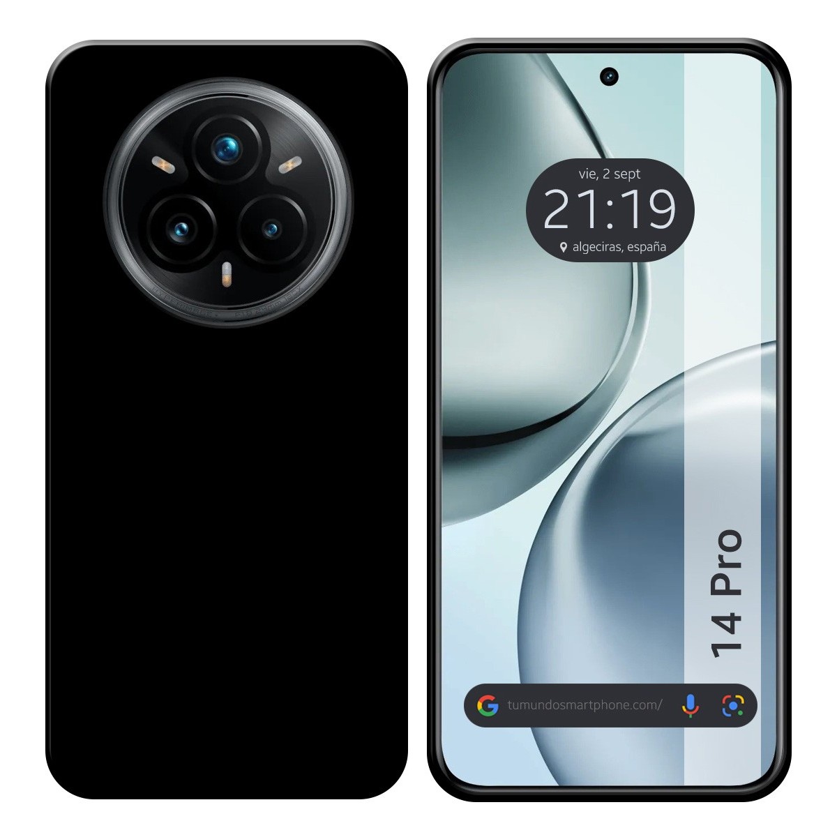 Funda Silicona Gel TPU Negra para Realme 14 Pro 5G