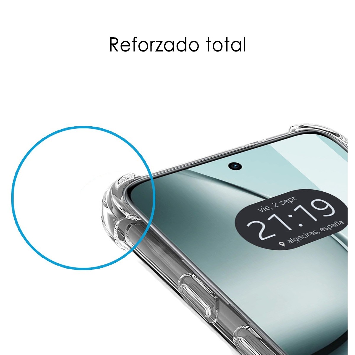 Funda Silicona Antigolpes Transparente para Realme 14 Pro 5G
