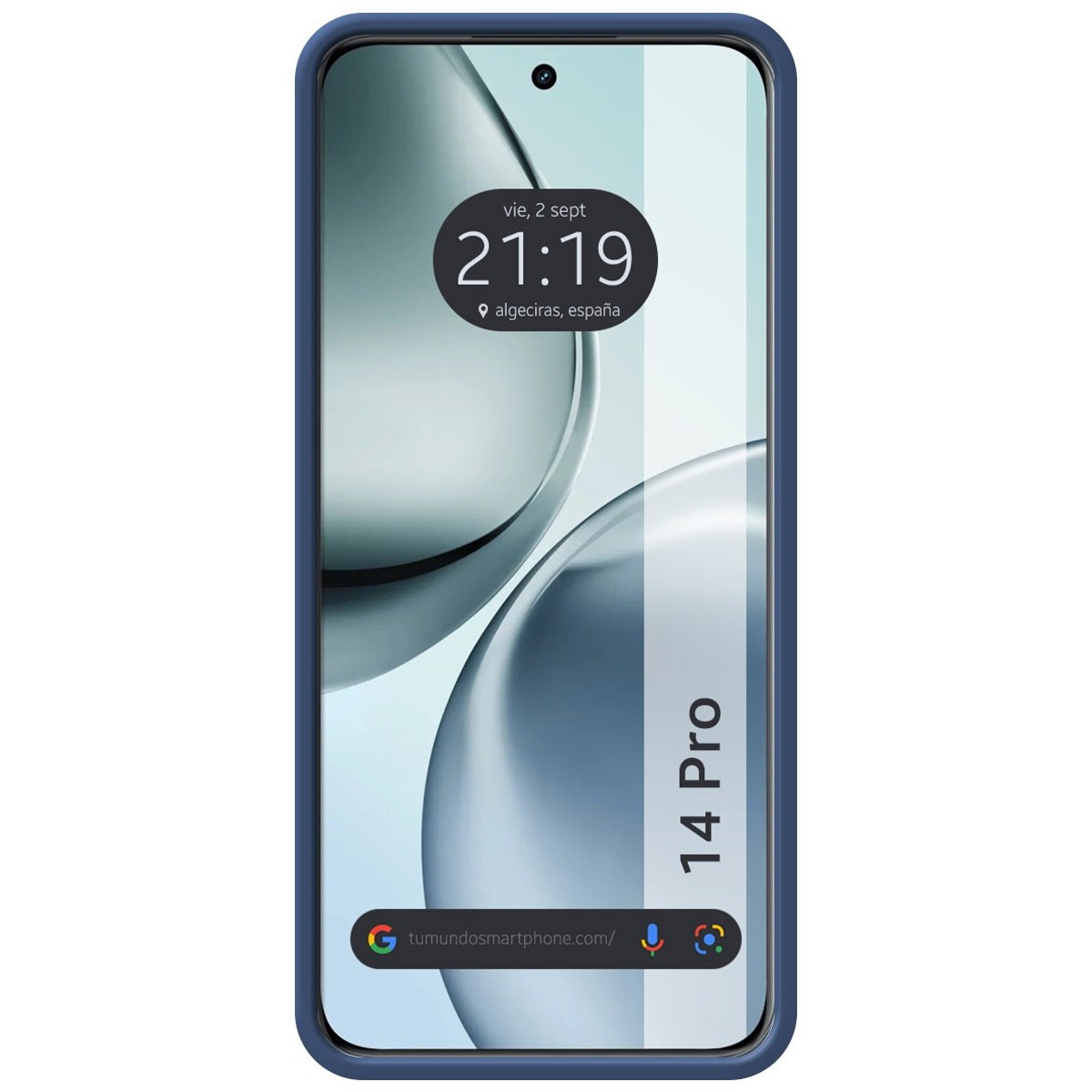 Funda Silicona Líquida Ultra Suave para Realme 14 Pro 5G color Azul