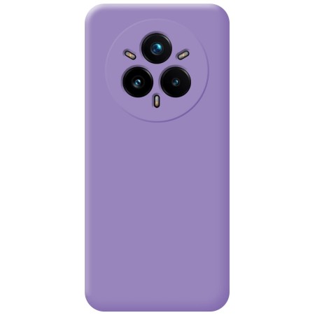 Funda Silicona Líquida Ultra Suave para Realme 14 Pro 5G color Morada