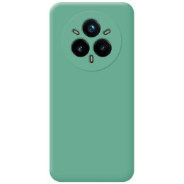 Funda Silicona Líquida Ultra Suave para Realme 14 Pro 5G color Verde 2