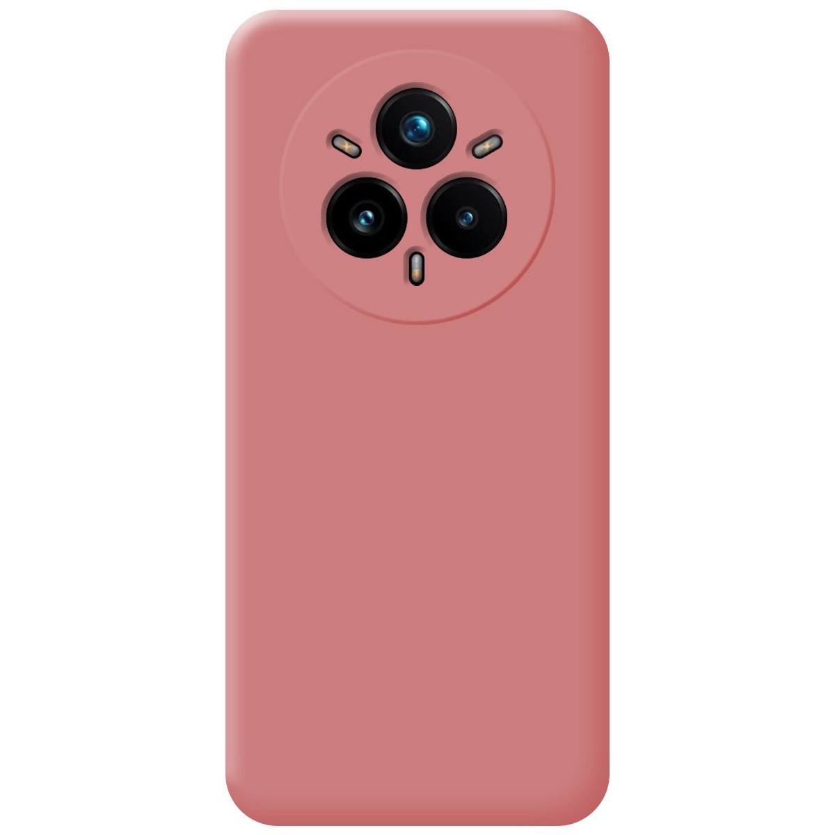 Funda Silicona Líquida Ultra Suave para Realme 14 Pro 5G color Rosa