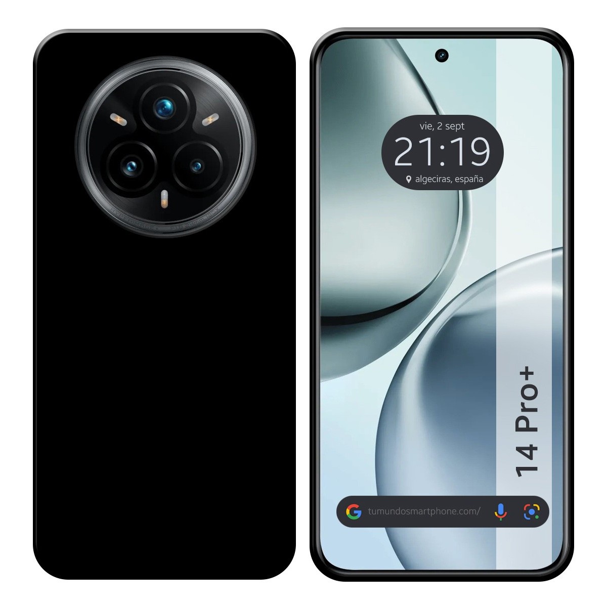 Funda Silicona Gel TPU Negra para Realme 14 Pro+ Plus 5G