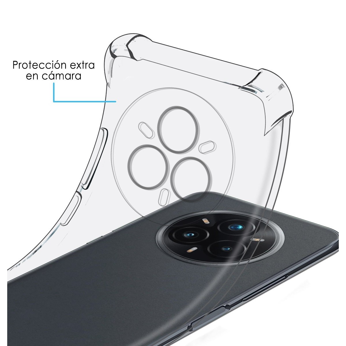 Funda Silicona Antigolpes Transparente para Realme 14 Pro+ Plus 5G