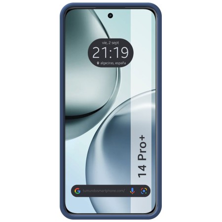 Funda Silicona Líquida Ultra Suave para Realme 14 Pro+ Plus 5G color Azul