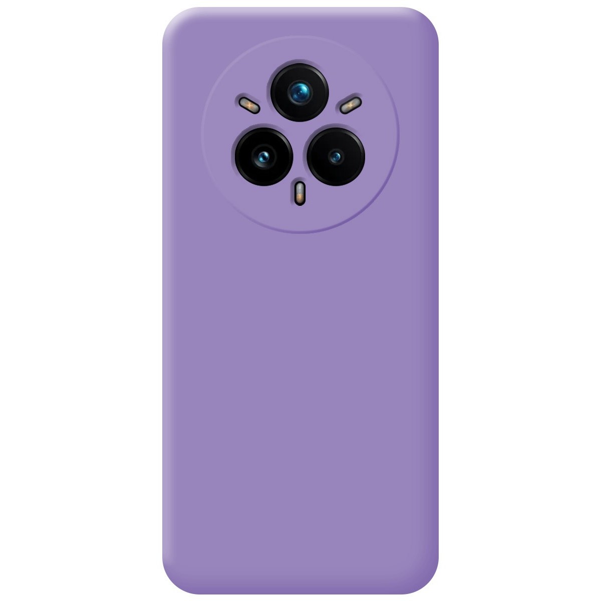 Funda Silicona Líquida Ultra Suave para Realme 14 Pro+ Plus 5G color Morada