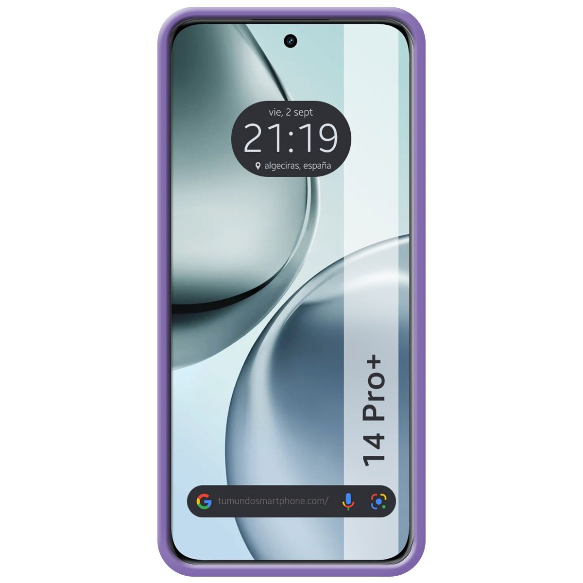 Funda Silicona Líquida Ultra Suave para Realme 14 Pro+ Plus 5G color Morada