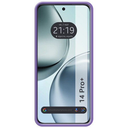 Funda Silicona Líquida Ultra Suave para Realme 14 Pro+ Plus 5G color Morada