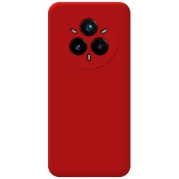 Funda Silicona Líquida Ultra Suave para Realme 14 Pro+ Plus 5G color Roja 2