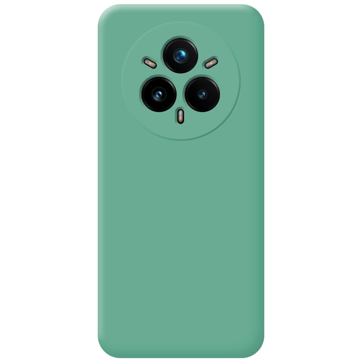 Funda Silicona Líquida Ultra Suave para Realme 14 Pro+ Plus 5G color Verde