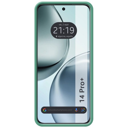 Funda Silicona Líquida Ultra Suave para Realme 14 Pro+ Plus 5G color Verde