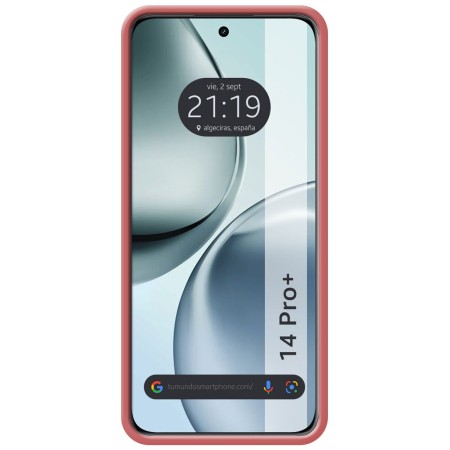Funda Silicona Líquida Ultra Suave para Realme 14 Pro+ Plus 5G color Rosa