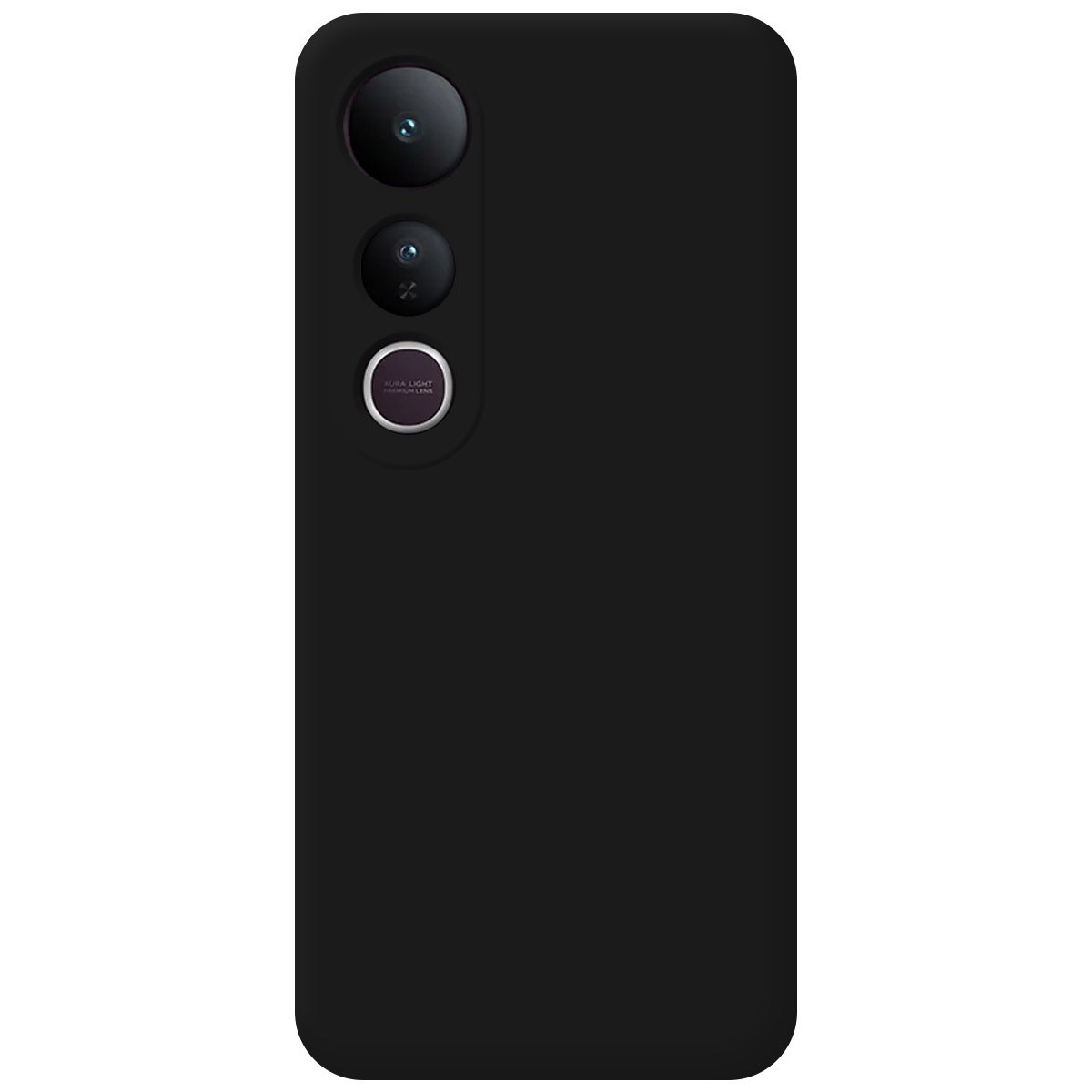 Funda Silicona Líquida Ultra Suave para Vivo V50 Lite 4G / 5G color Negra