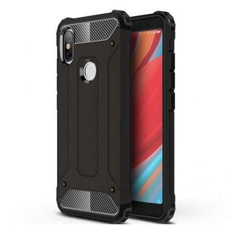 Funda Tipo Hybrid Tough Armor (Pc+Tpu) Negra para Xiaomi Redmi S2