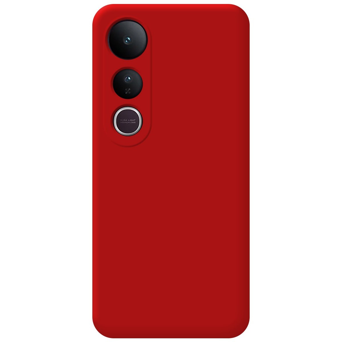 Funda Silicona Líquida Ultra Suave para Vivo V50 Lite 4G / 5G color Roja