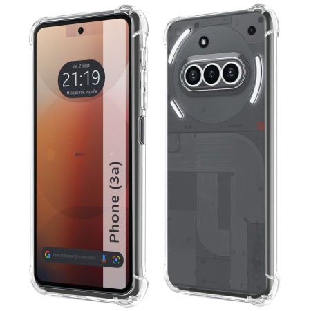 Funda Silicona Antigolpes Transparente para Nothing Phone 3a 5G