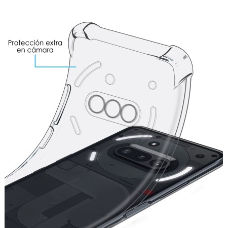 Funda Silicona Antigolpes Transparente para Nothing Phone 3a 5G