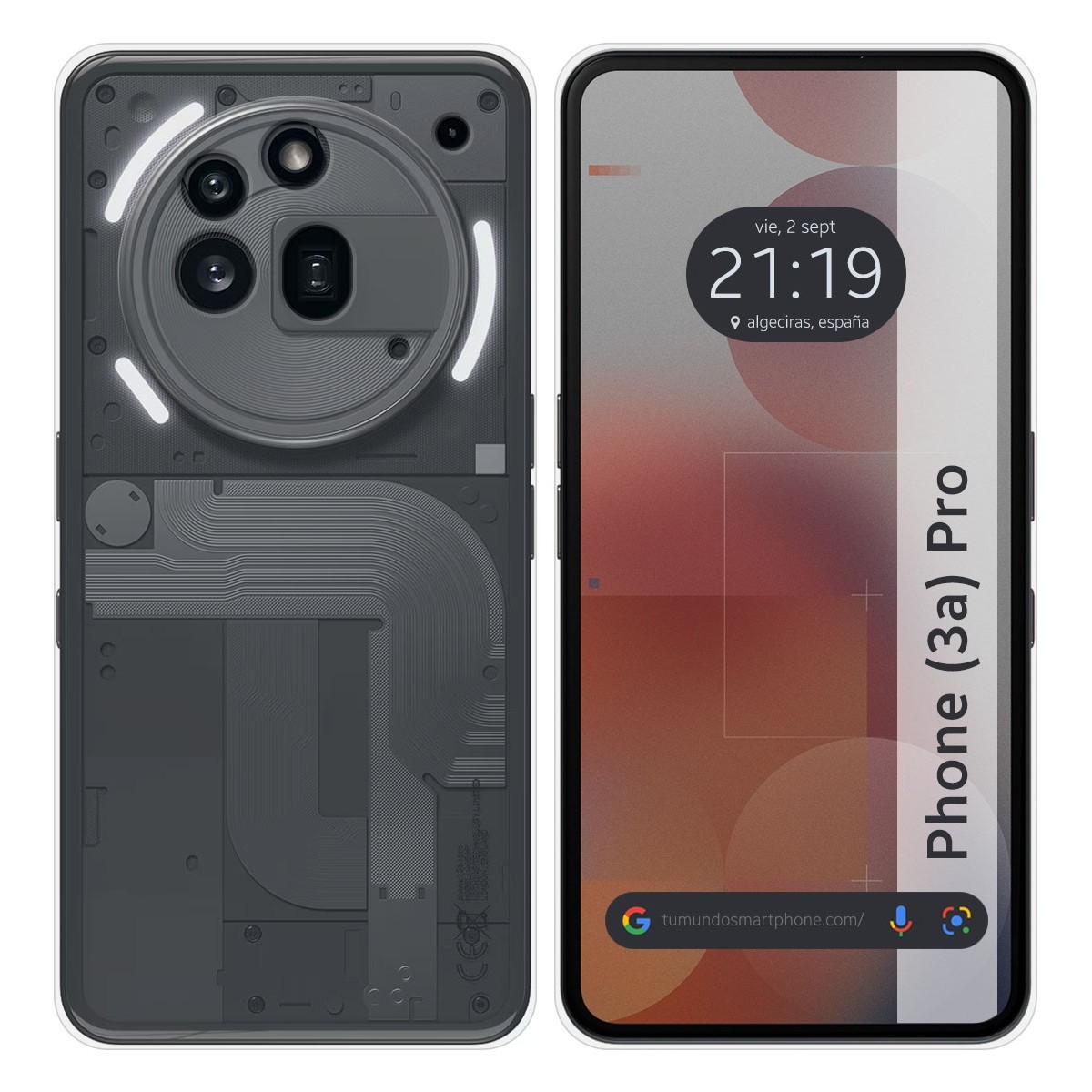 Funda Silicona Gel TPU Transparente para Nothing Phone 3a Pro 5G